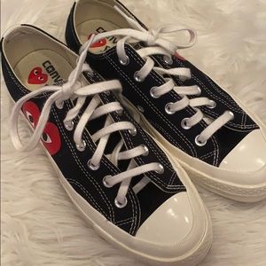 Comme de Garçon Black Converse Size 8 Women